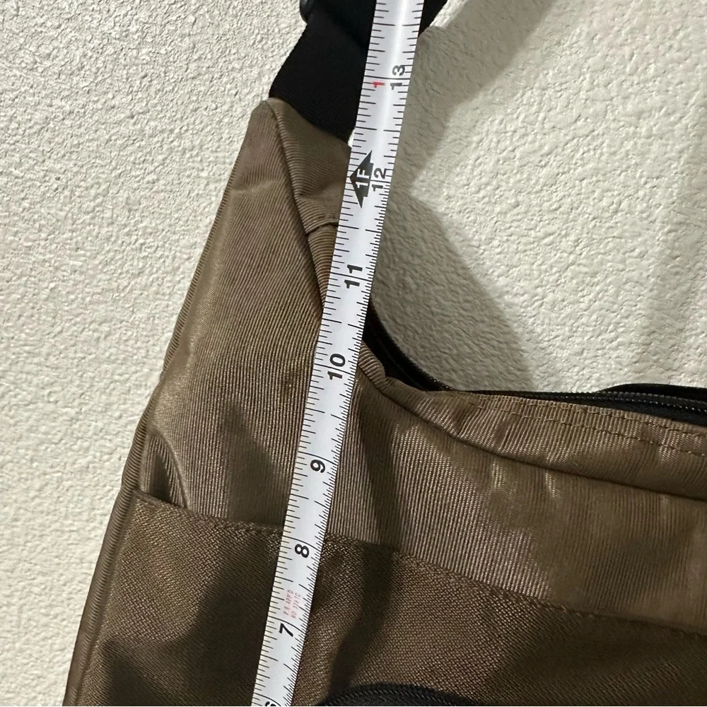 Victorinox Messenger Bag Mens‎ Brown Nylon Adjustable Strap Travel Work